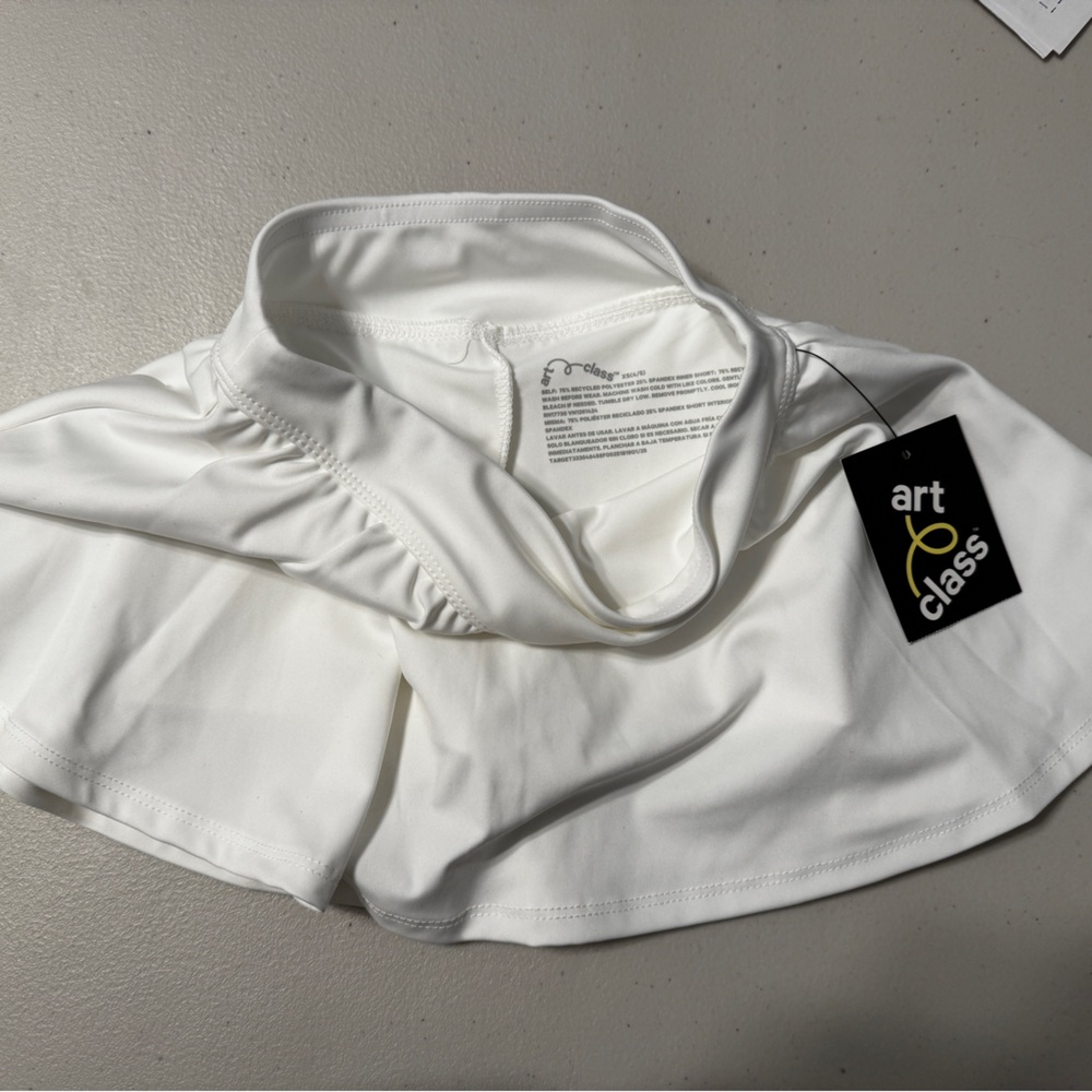 Art Class White tennis skirt